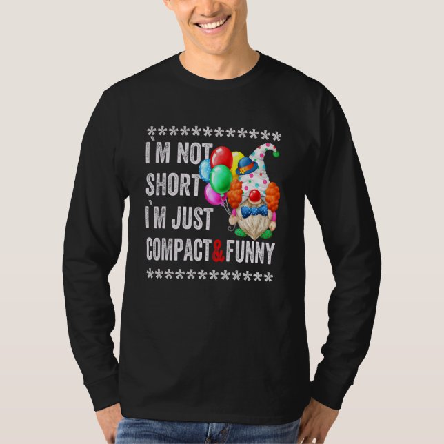 Camiseta Não Sou Curto, Sou Divertido Por Homens Citar O Pa (Frente)