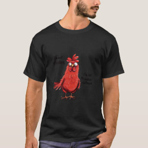 Camiseta Não Sou Desafiado por Penas de Galinha, Galo Engra