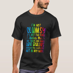Camiseta Não sou desajeitado. O chão me odeia.