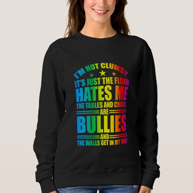Camiseta Não sou desajeitado. O chão me odeia. (Frente)