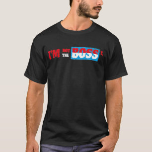 Camiseta Não sou design de tipografia de atitude mandona