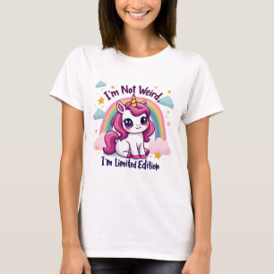 Camiseta Não sou esquisito, sou uma edição limitada.