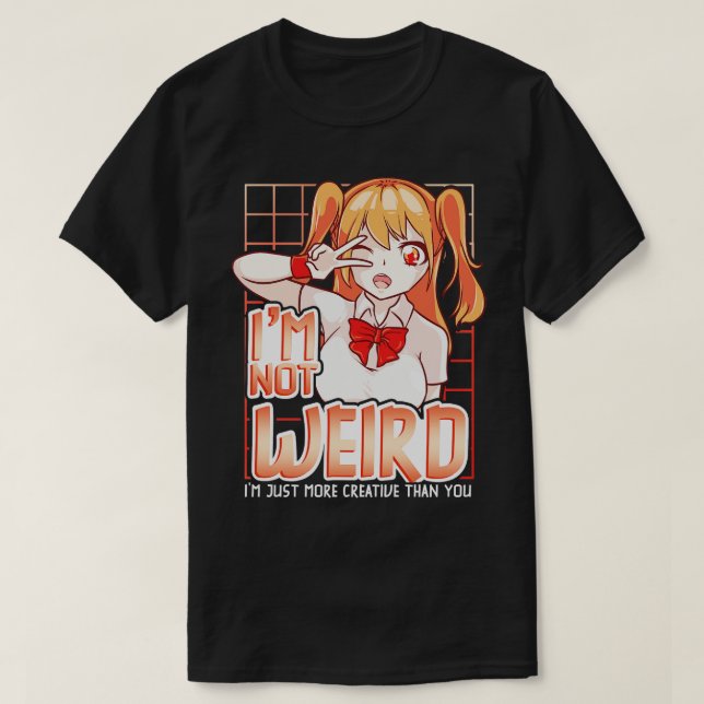Camiseta Não Sou Estranho Sou Mais Criativo Do Que Você (Frente do Design)
