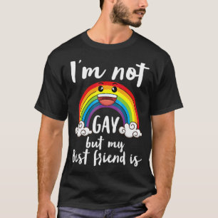 Camiseta Não sou Gay, mas meu melhor amigo é Lgbt Mês Accep