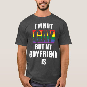 Camiseta Não Sou Gay, Mas Minha Namorado É Engraçada LGB