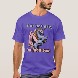 Camiseta Não sou gay, sou fabuloso