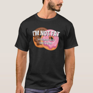 Camiseta Não sou gordo Estou grávida de Rosquinha de Comida