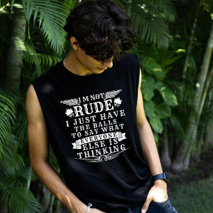 Camiseta Não Sou Grosseiro Eu Só Tenho As Bolas Para Dizer