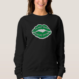 Camiseta Não sou Irlandês Beija-me Engraçado São Patricks D