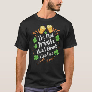 Camiseta Não sou irlandês, mas bebo como uma Rua da Patrick
