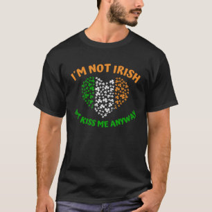 Camiseta Não sou irlandês, mas beije-me mesmo assim