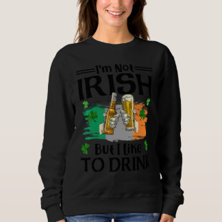 Camiseta Não sou irlandês, mas gosto de beber Rua de cervej