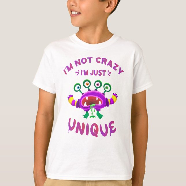 Camiseta Não sou louco, sou único (Frente)
