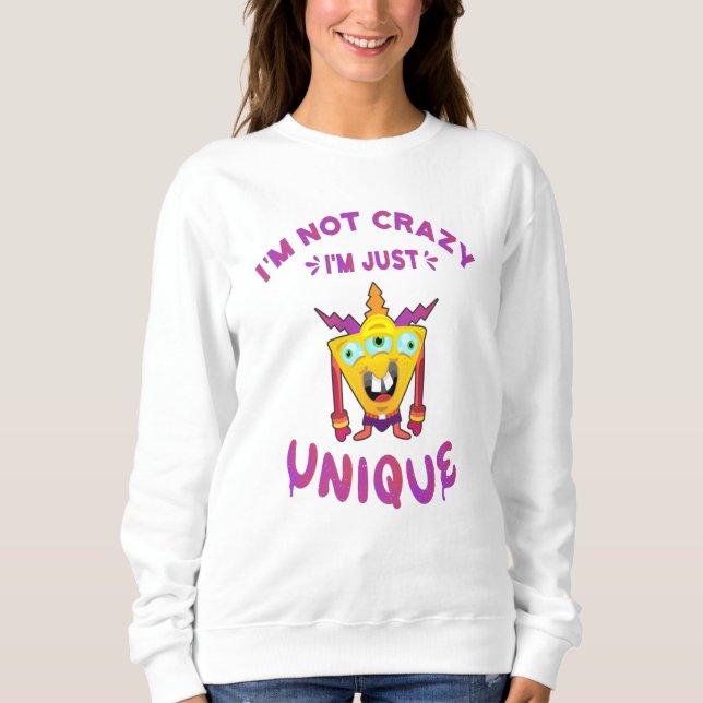 Camiseta Não sou louco, sou único (Frente)
