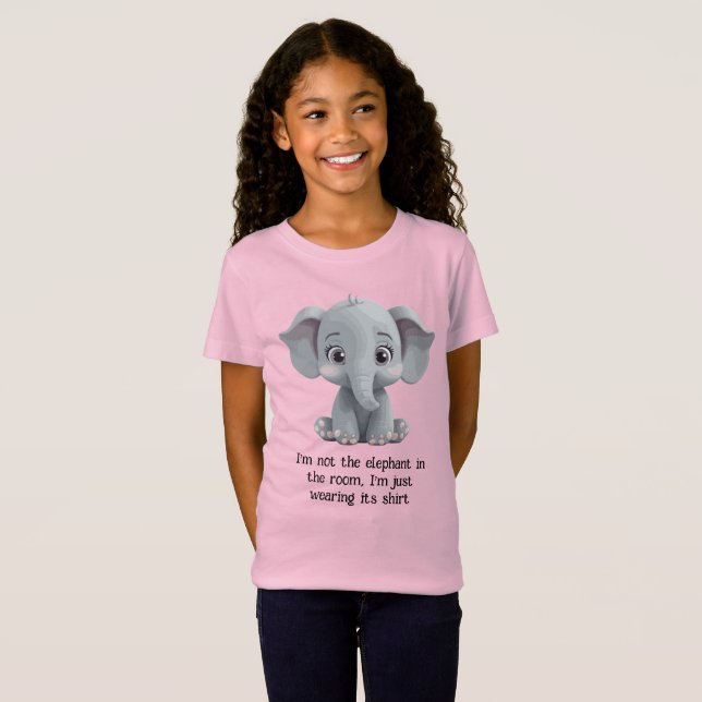 Camiseta Não sou o elefante na sala (Frente Completa)