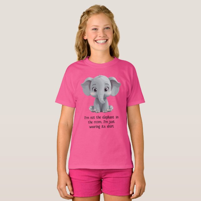 Camiseta Não sou o elefante na sala (Frente Completa)