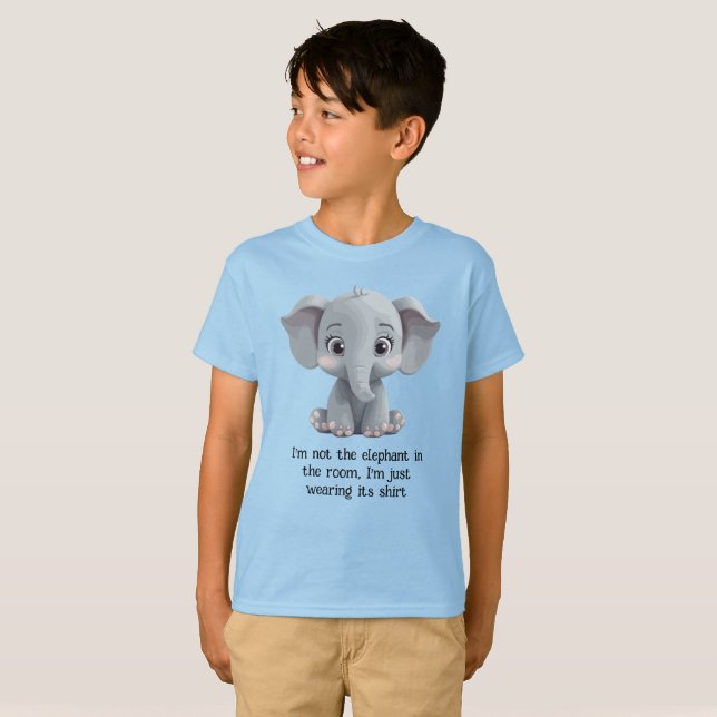 Camiseta Não sou o elefante na sala (Frente Completa)