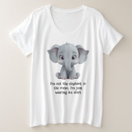 Camiseta Não sou o elefante na sala