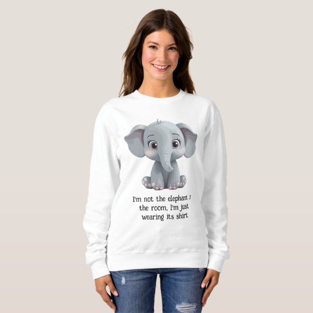 Camiseta Não sou o elefante na sala (Frente Completa)