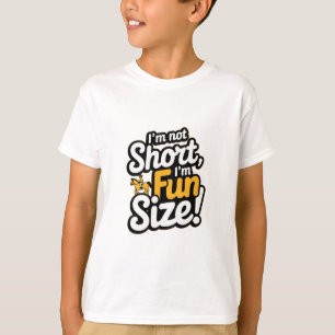 Camiseta Não sou pequeno, de tamanho divertido