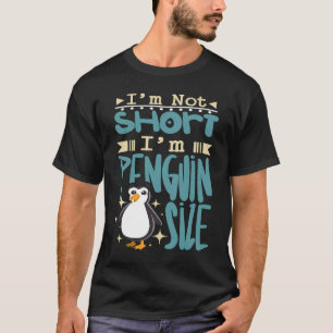 Camiseta Não sou pequeno, sou do tamanho de pinguim e pingu