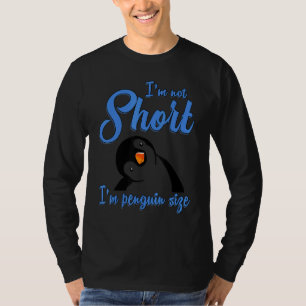 Camiseta Não sou pequeno, sou pinguim de tamanho bonito