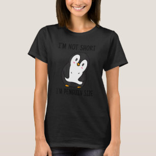 Camiseta Não sou pequeno, sou pinguim de tamanho bonito
