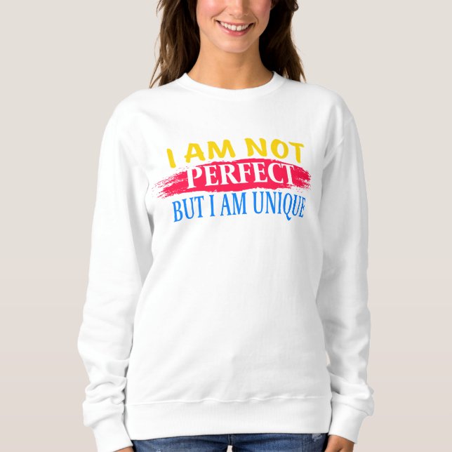 Camiseta Não sou perfeito, mas sou único (Frente)