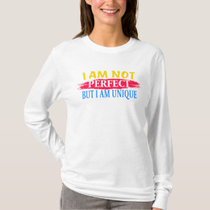 Camiseta Não sou perfeito, mas sou único