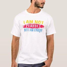 Camiseta Não sou perfeito, mas sou único