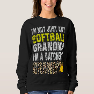 Camiseta Não sou qualquer vovó de softball. Sou de catcher.