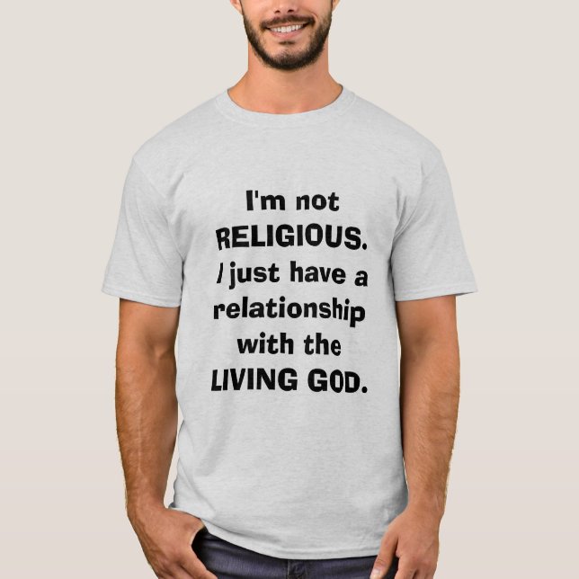 Camiseta Não Sou Religioso João 3:16 (Frente)