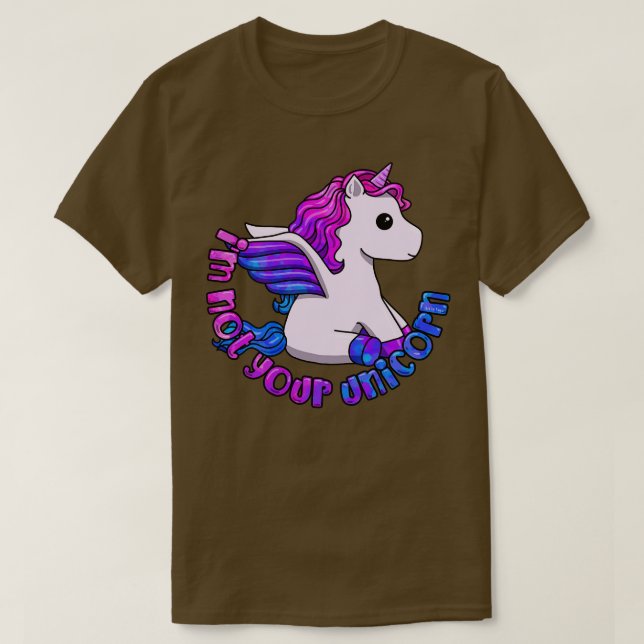 Camiseta Não Sou Seu Unicórnio (Frente do Design)