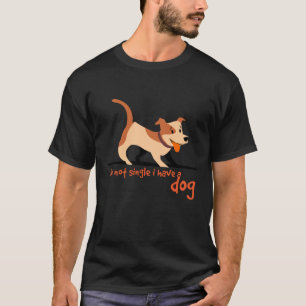 Camiseta não sou solteiro de ter um cachorro