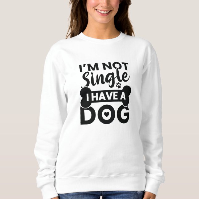 Camiseta Não sou Solteiro de ter um cachorro (Frente)