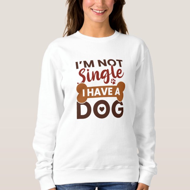 Camiseta Não sou Solteiro de ter um cachorro (Frente)