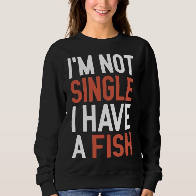 Camiseta Não Sou Solteiro De Ter Um Peixe (Frente)