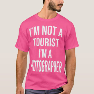 Camiseta Não sou turista sou fotógrafo para fotógrafo