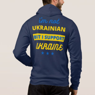 Camiseta Não sou ucraniano, mas apoio a Ucrânia