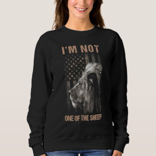 Camiseta Não Sou Um Dos Leões Patrióticos Americanos Ovelha