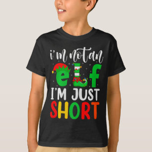 Camiseta Não Sou Um Elfo Sou Apenas Baixo Família Elfo Esqu