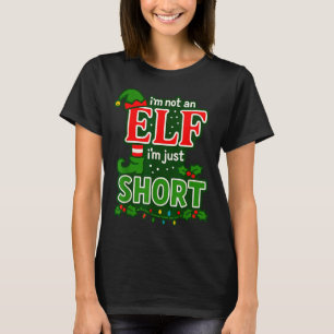 Camiseta Não Sou Um Elfo Sou Apenas Baixo Feliz Natal Elfo