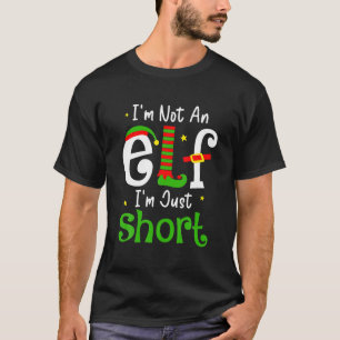 Camiseta Não Sou Um Elfo Sou Apenas Baixo Piada Natal
