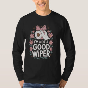 Camiseta Não Sou um Limpador Bom Humor Adulto Embaraçoso Im