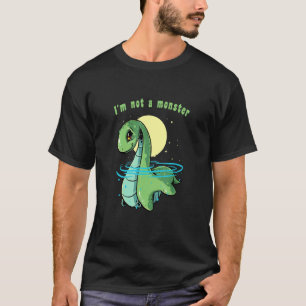 Camiseta Não sou um monstro Nessie Loch Ness Monster Folklo