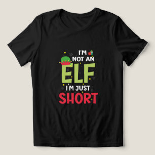 Camiseta Não Sou Um Pjs De Natal Da Família Elf Corresponde