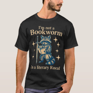 Camiseta Não sou um rato de biblioteca, sou um guaxinim mal