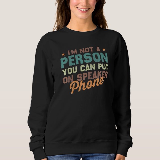Camiseta Não sou uma pessoa que você pode colocar no Auto-f (Frente)