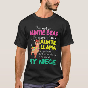 Camiseta Não Sou Uma Ursa Tia Sou Mais Uma Lhama Tia