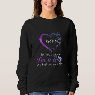 Camiseta Não sou uma viúva. Sou uma esposa de um marido com